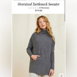 Garnet hill kangaroo turtle neck sweater